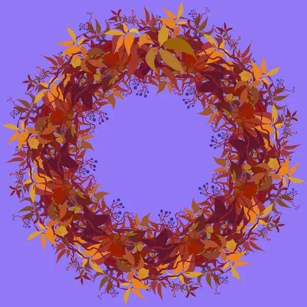 Autumn grape vine — Stock Vector