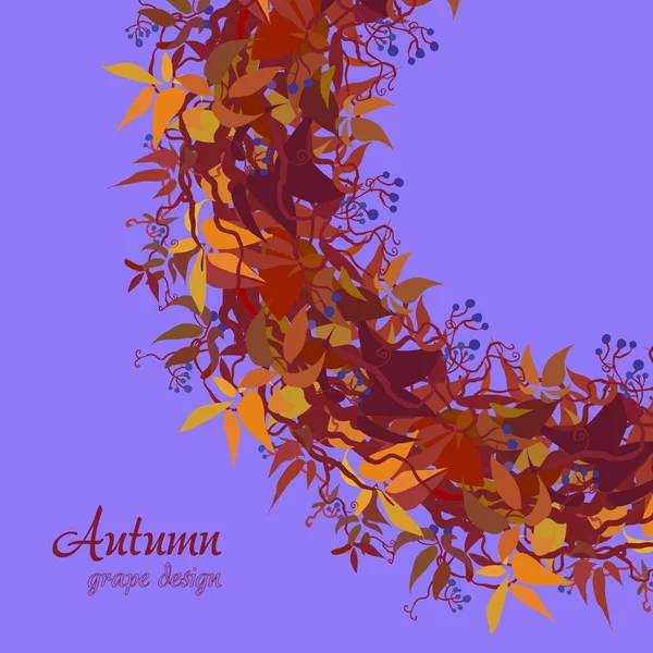 Cépages d'automne — Image vectorielle