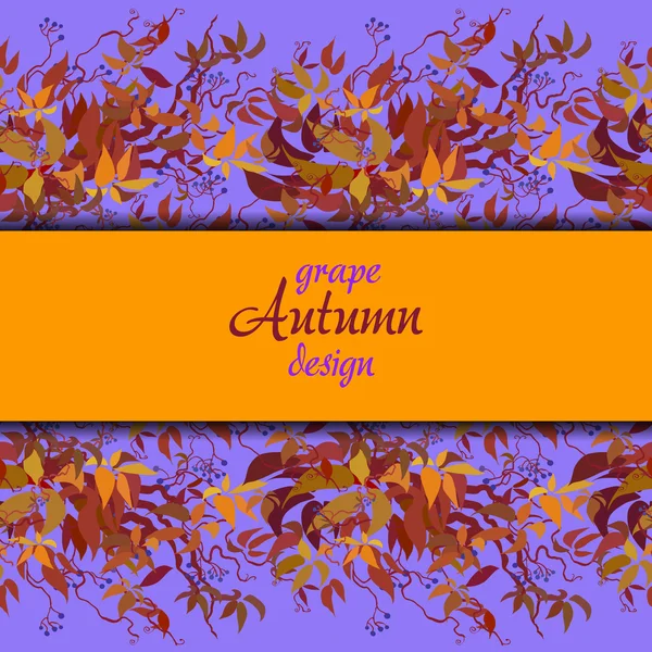 Cépages d'automne — Image vectorielle