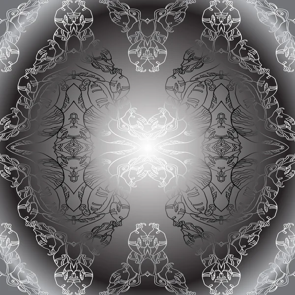 Black white vintage wallpaper — Stockový vektor