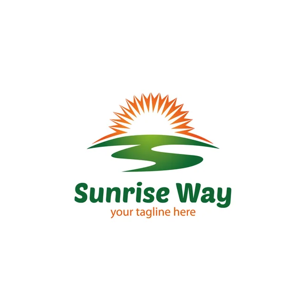 Vorlage Sunrise Way Logo — Stockvektor