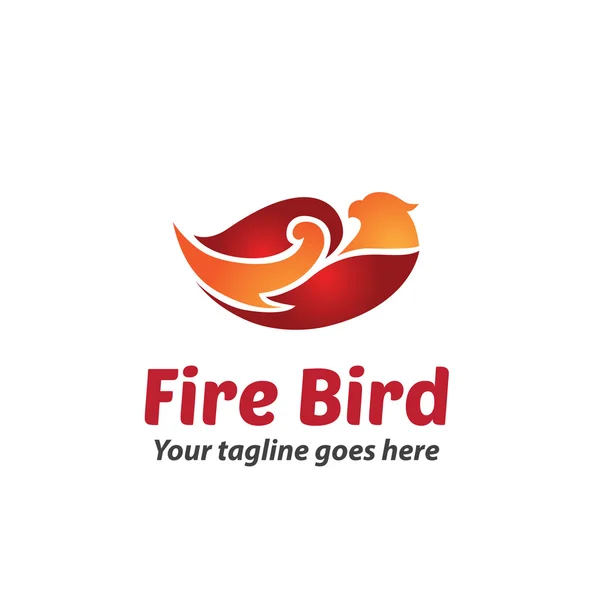 Fire Bird logotyp mall — Stock vektor