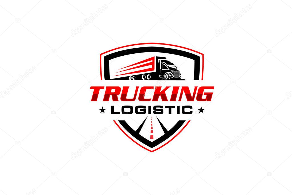 Illustration graphic vector of logistics and delivery company logo design template