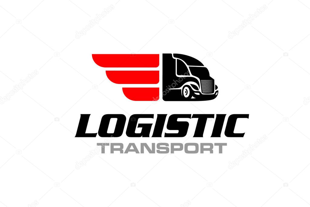 Illustration graphic vector of logistics and delivery company logo design template