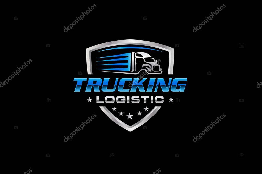 Illustration graphic vector of logistics and delivery company logo design template