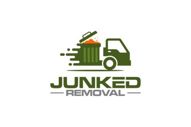 Çöp temizleme çözüm hizmetleri logo tasarım şablonu grafiği