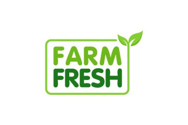 Çiftlik Taze, organik gıda iş logosu tasarım şablonu çizimi