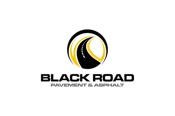 Illustration Grafischer Vektor Der Asphaltreparatur Straßenbau Straßenbelag Logo Design Vorlage — Stockvektor