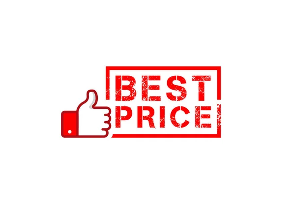 Illustration Vector Graphic Best Price Label Sticker Design Template — Stock Vector