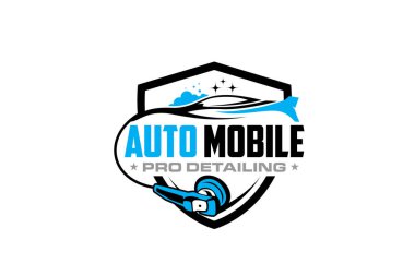 Servis logosu tasarım şablonunun çizim vektörü grafiği