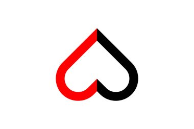 CD harf aşk simgesi logo şablonu tasarımı grafiği