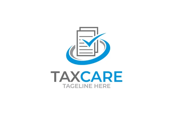 Illustration Graphic Account Tax Management Logo Design Template — 스톡 벡터