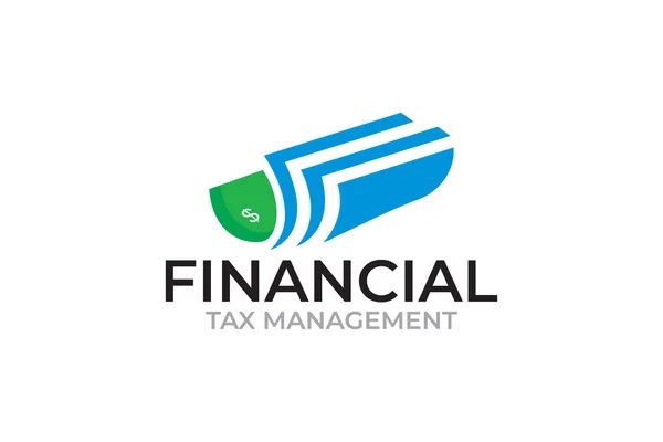 Illustration Graphic Account Tax Management Logo Design Template — 스톡 벡터