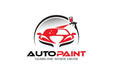 Otomobil araba gövdesi resimleri logo tasarım şablonu çizimi
