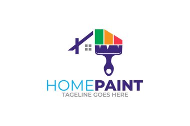 Renkli resimlerin resimlendirme vektörü iş logosu tasarım şablonu