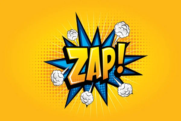 说明Zapwording的喜剧风格 商业广告漫画演讲商业模版设计 — 图库矢量图片
