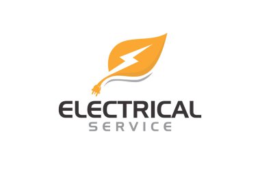 Elektrikçi hizmeti konsept logo tasarım şablonu için yaratıcı grafik vektörü