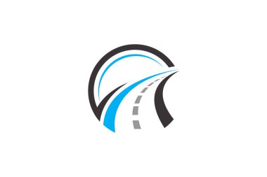 Ticari logo tasarım şablonunuz için nakliye lojistik taşımacılığının grafiksel vektörü