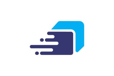 Ticari logo tasarım şablonunuz için nakliye lojistik taşımacılığının grafiksel vektörü