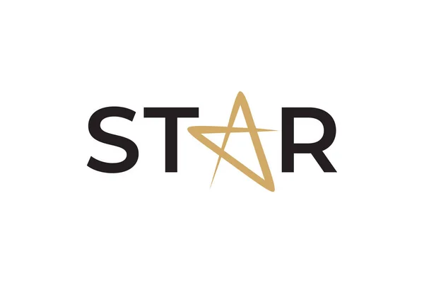 Logo Kreatif Desain Logo Bintang Template Logo Bintang Elegan Desain - Stok Vektor