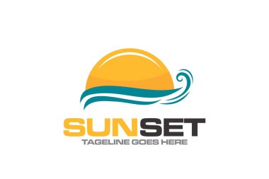 Eko güneş enerjisi konsept logo tasarım şablonunun yaratıcı illüstrasyon grafik vektörü