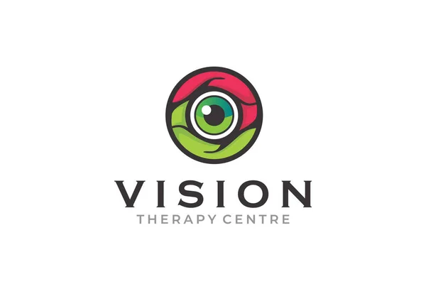 Vector Gráfico Creativo Innovación Para Concepto Visión Ocular Logotipo Diseño — Vector de stock