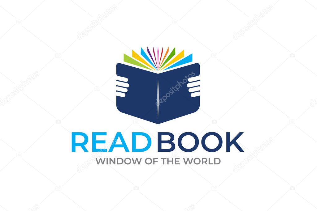 Creative graphic vector of book icon logo design template