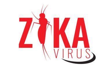 Vector Zika virus logo, symbol or sign. Aedes Aegypti mosquitoes. clipart