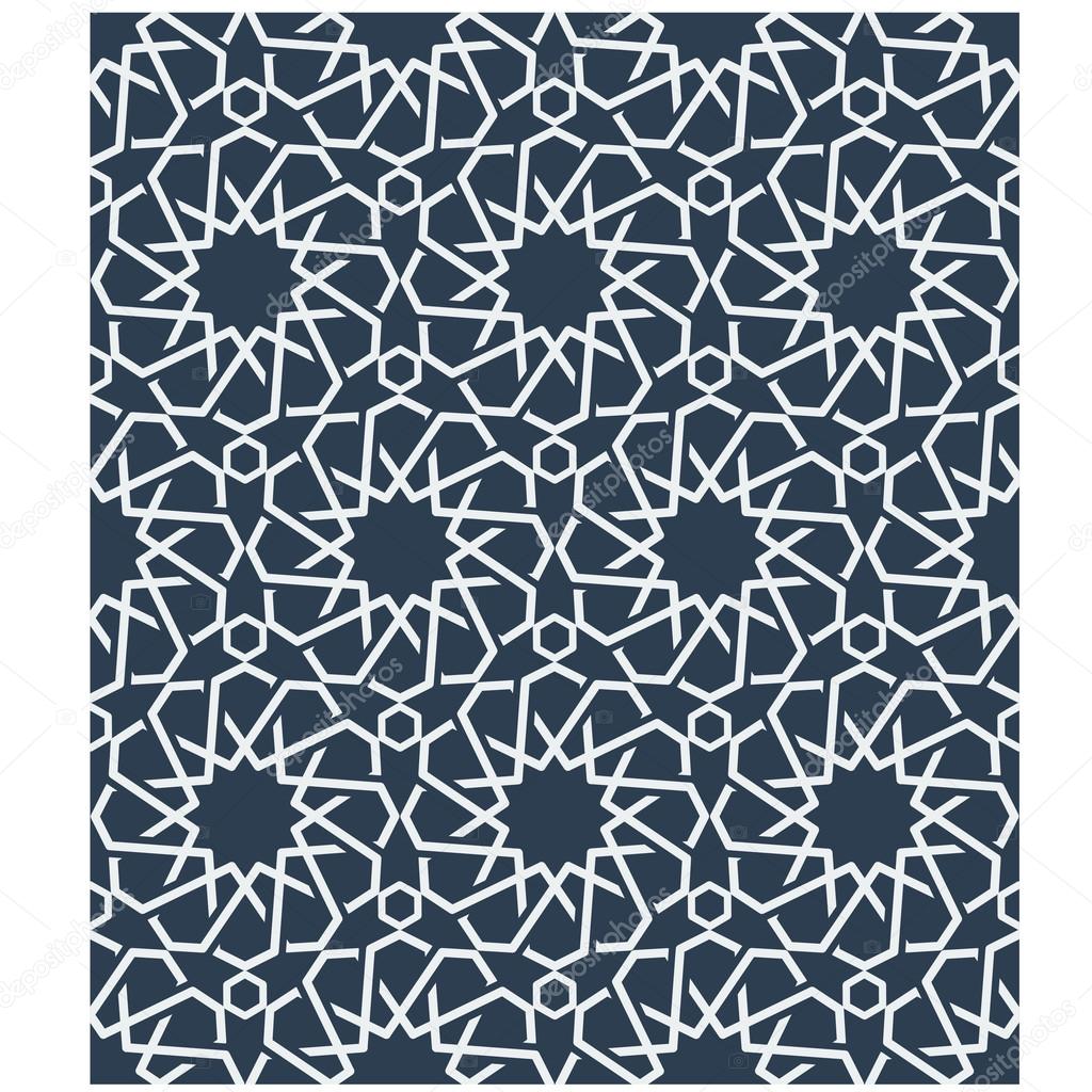 Ornamental seamless loop arabic or islamic geometric pattern tiles.