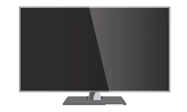 Vector Smart tv, moniteur moderne, ordinateur sur fond blanc — Image vectorielle