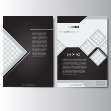 Yaratıcı yıllık rapor Broşür Broşür Broşürü şablonU A4 boyutu