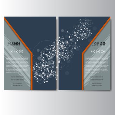 Vektör broşür, broşür, kapak, el ilanı düzeni şablon tasarımı 