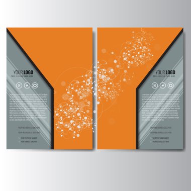 Vektör broşür, broşür, kapak, el ilanı düzeni şablon tasarımı 