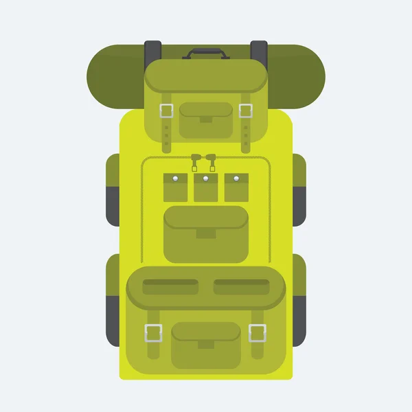 Camping and military backpack graphic icon — Διανυσματικό Αρχείο