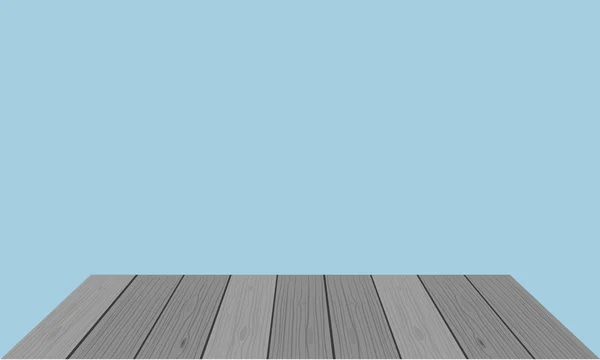 Vektor träbord eller hylltopp på isolerad bakgrund — Stock vektor