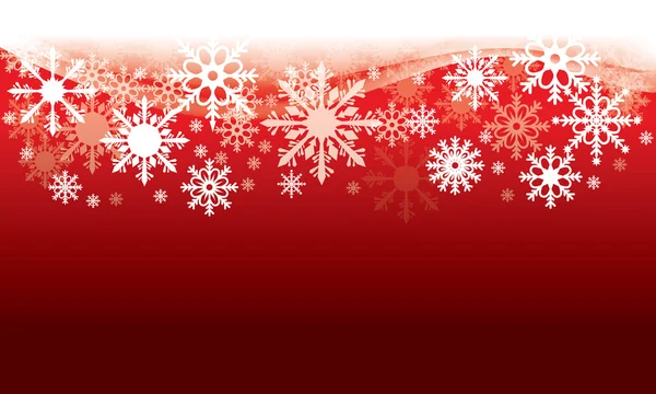 Ілюстрований векторний шаблон різдвяного фону зі сніжинками — стоковий вектор