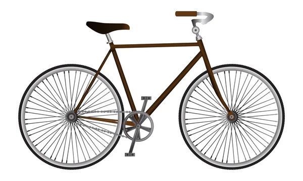 Vélo de sport vecteur réaliste isolé illustré — Image vectorielle