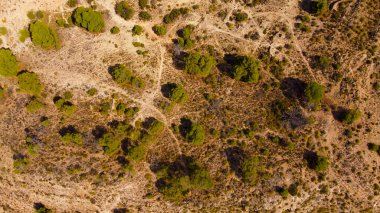 Fotografa aerea de paisaje arido