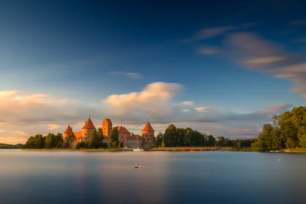 Régi vár. Trakai, Litvánia. — Stock Fotó