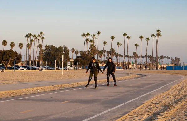 Long Beach États Unis Janvier 2021 Vue Sur Rue Des — Photo