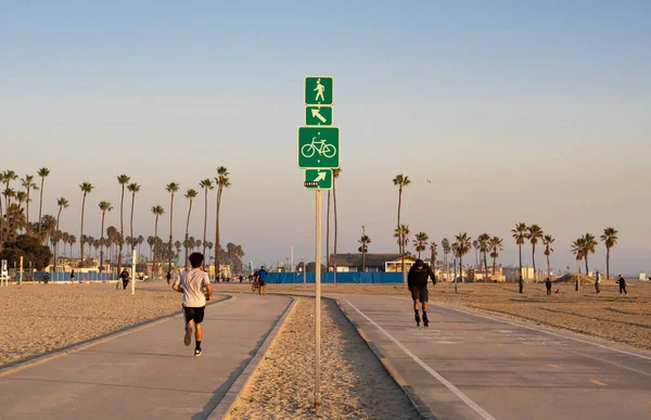 Long Beach États Unis Janvier 2021 Vue Rapprochée Panneau Piste — Photo