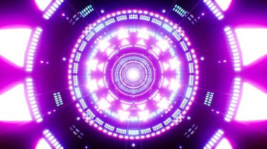 Parlayan Neon Işıkları Vj Geçit Arkaplanı