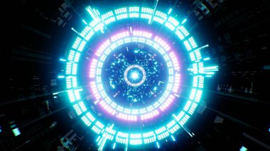 Fütürist Teknoloji Portal Neon Video Jokey Arkaplan Resimleri.