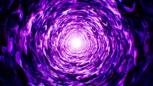Glowing Purple Poison Cloud Tunnel Effect — Stock Photo, Image