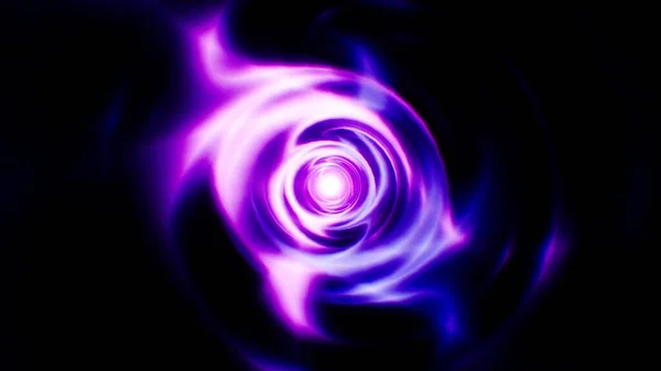 Glowing Neon Color Mixed Energy Swirl Effect — Stock Photo, Image