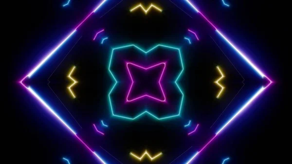 Parlayan Konser Neon VJ Işık Arkaplanı