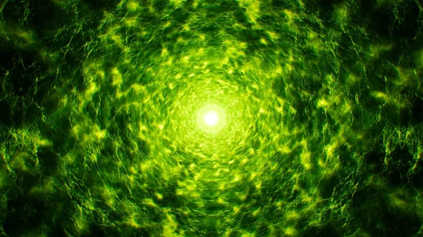 洞窟トンネル内の毒光フレアエネルギー — ストック写真