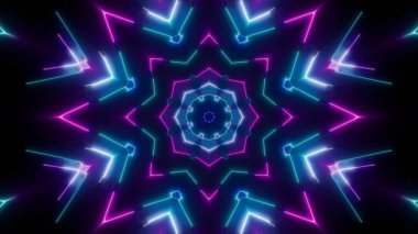 Çiçek VJ Lambası Neon Işık Işını