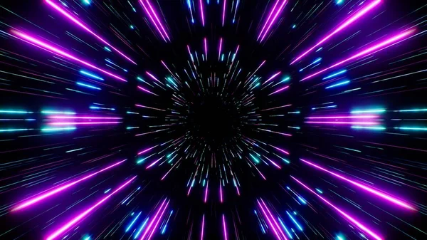 Hızlı Hız Işığı Akımı Neon Parçacıkları