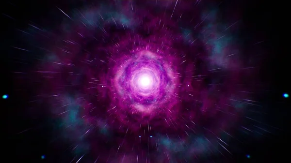 Fast Purple Pink Nebula Space — Stock Photo, Image